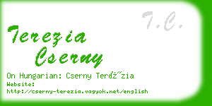 terezia cserny business card